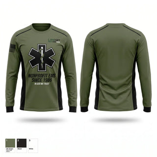 Long Sleeve Performance Shirt, Lifenet EMS, EMS/EMT, Teamtime, Team time, sublimation, custom sports apparel, team uniforms, spirit wear, spiritwear, sports uniforms, custom shirts, team store, custom team store, fundraiser sports, apparel fundraiser