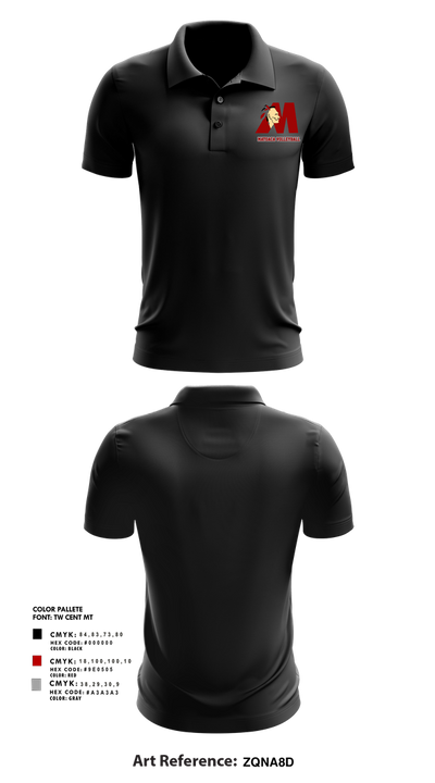 Matoaca High School Volleyball 72372145 Short Sleeve Performance Polo - 2 (1)