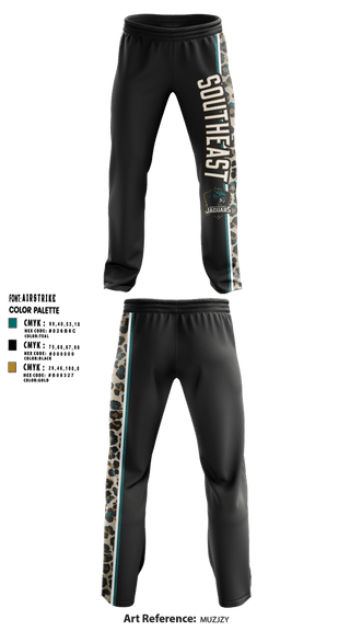 Sweatpants, southeast Jaguars, , Teamtime, Team time, sublimation, custom sports apparel, team uniforms, spirit wear, spiritwear, sports uniforms, custom shirts, team store, custom team store, fundraiser sports, apparel fundraiser