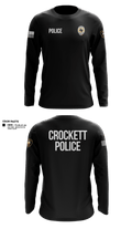 Crockett Police Department 97881074 Long Sleeve Performance Shirt - 5