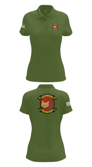 Womens Short Sleeve Performance Polo, Headquarters & Headquarters Squadron, , Teamtime, Team time, sublimation, custom sports apparel, team uniforms, spirit wear, spiritwear, sports uniforms, custom shirts, team store, custom team store, fundraiser sports, apparel fundraiser