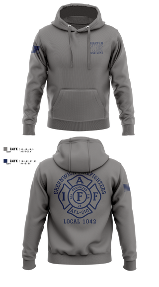 Hoodie, Greenwich Fire Local 1042, Fire Department, Teamtime, Team time, sublimation, custom sports apparel, team uniforms, spirit wear, spiritwear, sports uniforms, custom shirts, team store, custom team store, fundraiser sports, apparel fundraiser