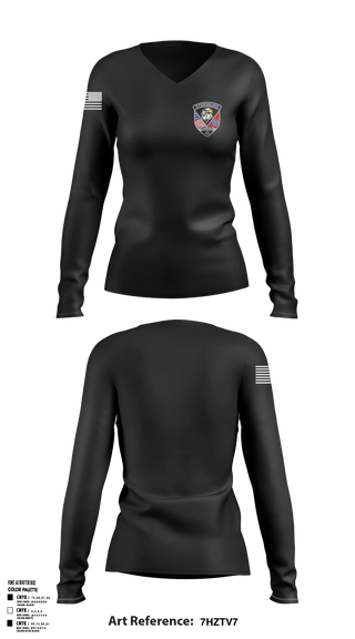 Womens Long Sleeve Vneck Shirt, Dyersburg Police, Police, Teamtime, Team time, sublimation, custom sports apparel, team uniforms, spirit wear, spiritwear, sports uniforms, custom shirts, team store, custom team store, fundraiser sports, apparel fundraiser