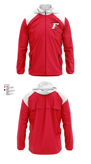 Windbreaker, Cap City Force - Gray, Softball, Teamtime, Team time, sublimation, custom sports apparel, team uniforms, spirit wear, spiritwear, sports uniforms, custom shirts, team store, custom team store, fundraiser sports, apparel fundraiser