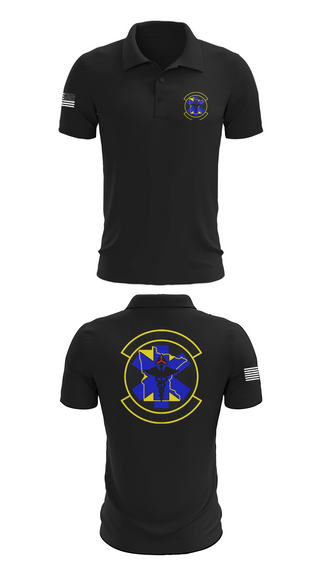Short Sleeve Performance Polo, Civil Air Patrol Minnesota Wing Health Service, Air Force, Teamtime, Team time, sublimation, custom sports apparel, team uniforms, spirit wear, spiritwear, sports uniforms, custom shirts, team store, custom team store, fundraiser sports, apparel fundraiser