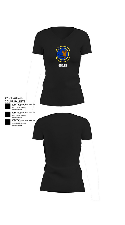 49 LRS 45373346 Women's Short Sleeve V-neck Shirt - 24