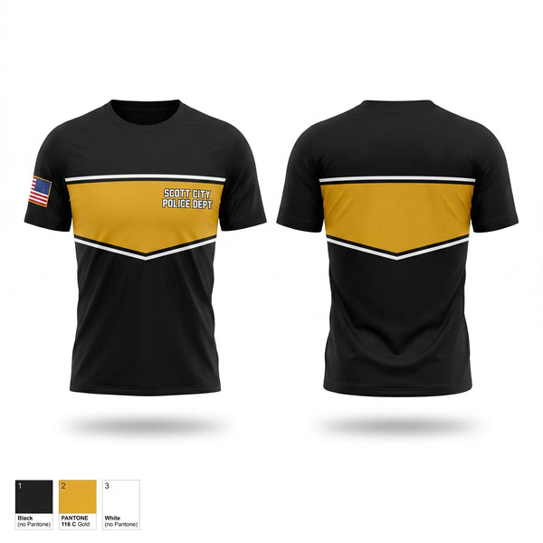 Short Sleeve Performance Shirt, SCOTT CITY POLICE DEPT., Police, Teamtime, Team time, sublimation, custom sports apparel, team uniforms, spirit wear, spiritwear, sports uniforms, custom shirts, team store, custom team store, fundraiser sports, apparel fundraiser