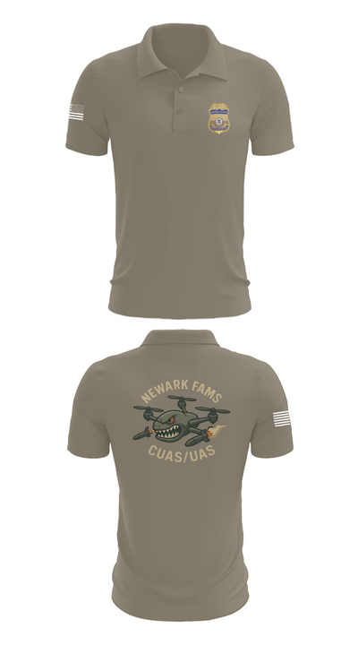 Newark FAMS 70077799 Short Sleeve Performance Polo - 64