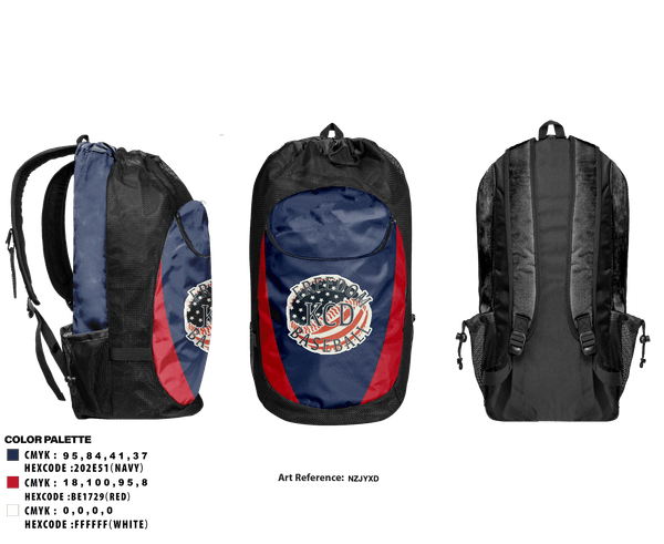 Gear Bag, KCD Freedom, Baseball, Teamtime, Team time, sublimation, custom sports apparel, team uniforms, spirit wear, spiritwear, sports uniforms, custom shirts, team store, custom team store, fundraiser sports, apparel fundraiser