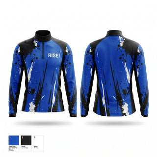 Quarter Zip Jacket, RISE, Women's Volleyball, Teamtime, Team time, sublimation, custom sports apparel, team uniforms, spirit wear, spiritwear, sports uniforms, custom shirts, team store, custom team store, fundraiser sports, apparel fundraiser