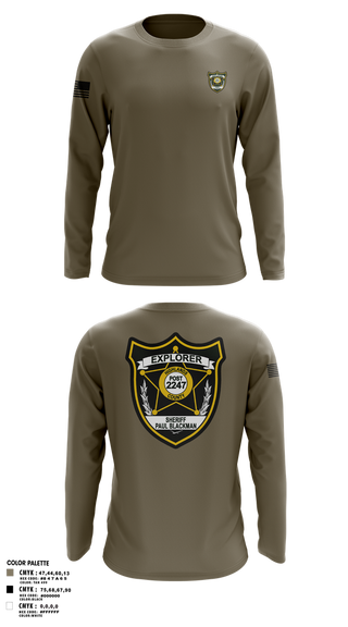 Long Sleeve Performance Shirt, Explorer Post 2247, , Teamtime, Team time, sublimation, custom sports apparel, team uniforms, spirit wear, spiritwear, sports uniforms, custom shirts, team store, custom team store, fundraiser sports, apparel fundraiser