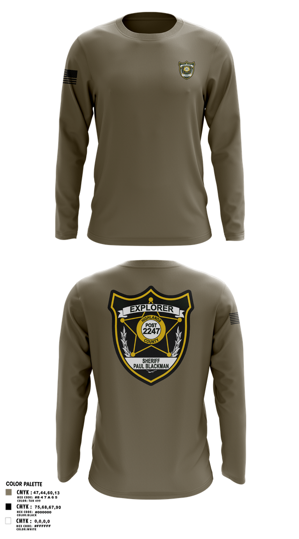 Long Sleeve Performance Shirt, Explorer Post 2247, , Teamtime, Team time, sublimation, custom sports apparel, team uniforms, spirit wear, spiritwear, sports uniforms, custom shirts, team store, custom team store, fundraiser sports, apparel fundraiser
