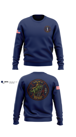 Crew Neck Sweatshirt, Alert Fire Company #1, Fire Department, Teamtime, Team time, sublimation, custom sports apparel, team uniforms, spirit wear, spiritwear, sports uniforms, custom shirts, team store, custom team store, fundraiser sports, apparel fundraiser