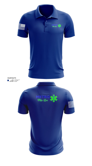 Short Sleeve Performance Polo, Metro miss lou, EMS/EMT, Teamtime, Team time, sublimation, custom sports apparel, team uniforms, spirit wear, spiritwear, sports uniforms, custom shirts, team store, custom team store, fundraiser sports, apparel fundraiser