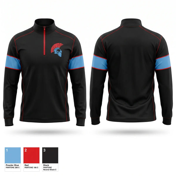 Quarter Zip Jacket, Spartans, , Teamtime, Team time, sublimation, custom sports apparel, team uniforms, spirit wear, spiritwear, sports uniforms, custom shirts, team store, custom team store, fundraiser sports, apparel fundraiser