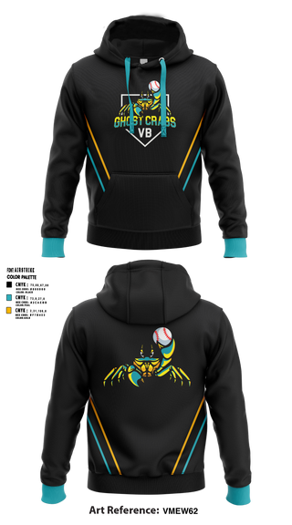 Hoodie, Ghost Crabs, Baseball, Teamtime, Team time, sublimation, custom sports apparel, team uniforms, spirit wear, spiritwear, sports uniforms, custom shirts, team store, custom team store, fundraiser sports, apparel fundraiser