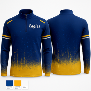 Quarter Zip Jacket, Eagles, , Teamtime, Team time, sublimation, custom sports apparel, team uniforms, spirit wear, spiritwear, sports uniforms, custom shirts, team store, custom team store, fundraiser sports, apparel fundraiser