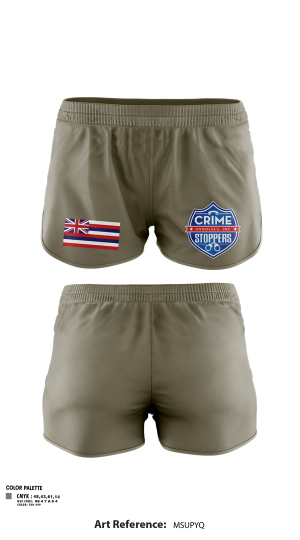 Ranger Panties, CrimeStoppers Honolulu, Police, Teamtime, Team time, sublimation, custom sports apparel, team uniforms, spirit wear, spiritwear, sports uniforms, custom shirts, team store, custom team store, fundraiser sports, apparel fundraiser