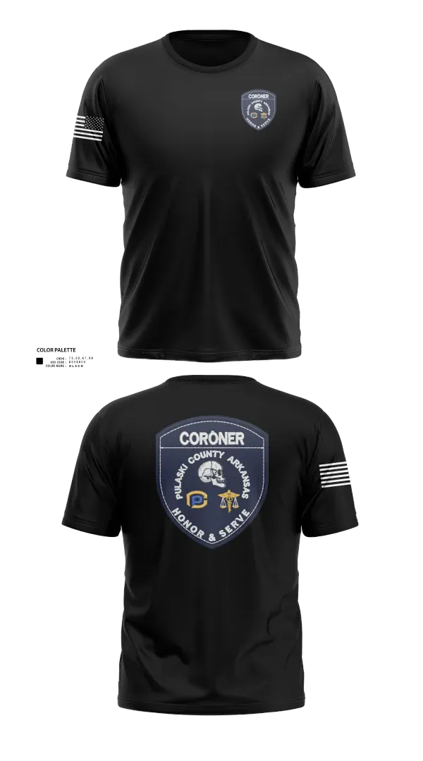 Old School Cotton Feel Shirt, Pulaski County Coroner’s Office, Police, Teamtime, Team time, sublimation, custom sports apparel, team uniforms, spirit wear, spiritwear, sports uniforms, custom shirts, team store, custom team store, fundraiser sports, apparel fundraiser