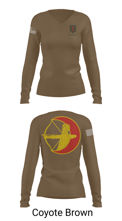 1ID DIVARTY 89089290 Women's Long Sleeve V-neck Shirt - 17