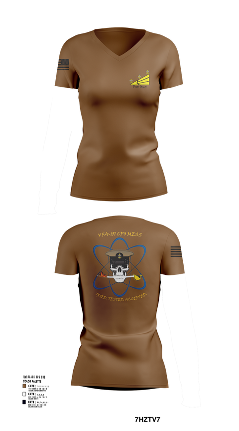 Womens Short Sleeve Vneck Shirt, VFA-151, , Teamtime, Team time, sublimation, custom sports apparel, team uniforms, spirit wear, spiritwear, sports uniforms, custom shirts, team store, custom team store, fundraiser sports, apparel fundraiser