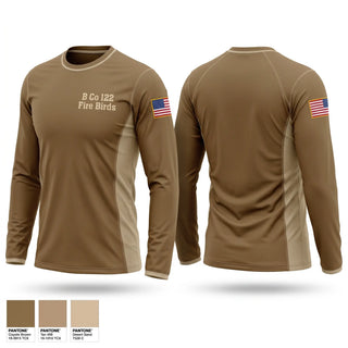 Long Sleeve Performance Shirt, B Co 122 Fire Birds, Army, Teamtime, Team time, sublimation, custom sports apparel, team uniforms, spirit wear, spiritwear, sports uniforms, custom shirts, team store, custom team store, fundraiser sports, apparel fundraiser