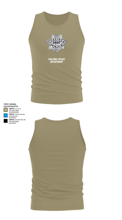 Coalinga Police Department Tank Top - 94