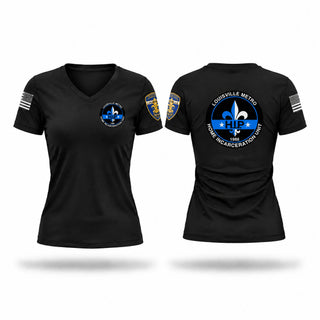 Womens Short Sleeve Vneck Shirt, HIP, Police, Teamtime, Team time, sublimation, custom sports apparel, team uniforms, spirit wear, spiritwear, sports uniforms, custom shirts, team store, custom team store, fundraiser sports, apparel fundraiser