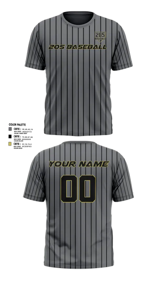 Short Sleeve Performance Shirt, The 205 Baseball, Baseball, Teamtime, Team time, sublimation, custom sports apparel, team uniforms, spirit wear, spiritwear, sports uniforms, custom shirts, team store, custom team store, fundraiser sports, apparel fundraiser