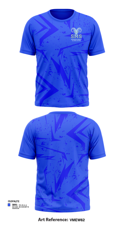 Seabrook Middle School Soccer 93548407 Short Sleeve Performance Shirt - 41
