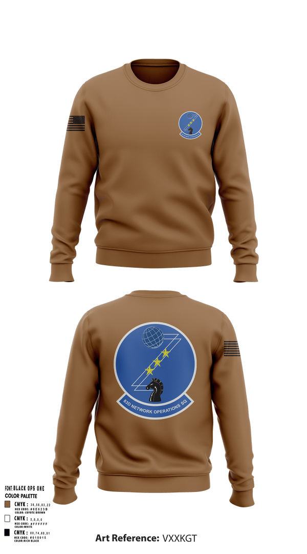 Crew Neck Sweatshirt, 83 NOS, Air Force, Teamtime, Team time, sublimation, custom sports apparel, team uniforms, spirit wear, spiritwear, sports uniforms, custom shirts, team store, custom team store, fundraiser sports, apparel fundraiser