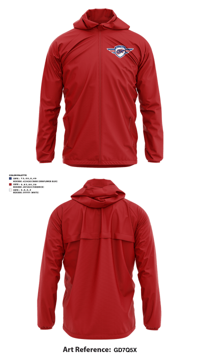 GRAND FORKS YOUTH HOCKEY ASSOCIATION 92789320 Windbreaker - 13