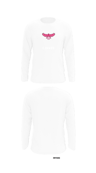 Long Sleeve Performance Shirt, C hawks, Men's Basketball, Teamtime, Team time, sublimation, custom sports apparel, team uniforms, spirit wear, spiritwear, sports uniforms, custom shirts, team store, custom team store, fundraiser sports, apparel fundraiser