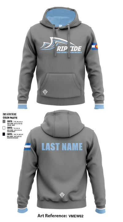 Riptide Swim Team 57097736 Hoodie - 1