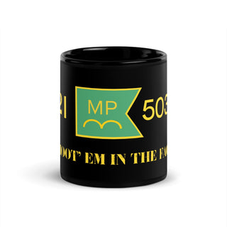 21ST MILITARY POLICE COMPANY (AIRBORNE) 69351139 Black Glossy Mug-1