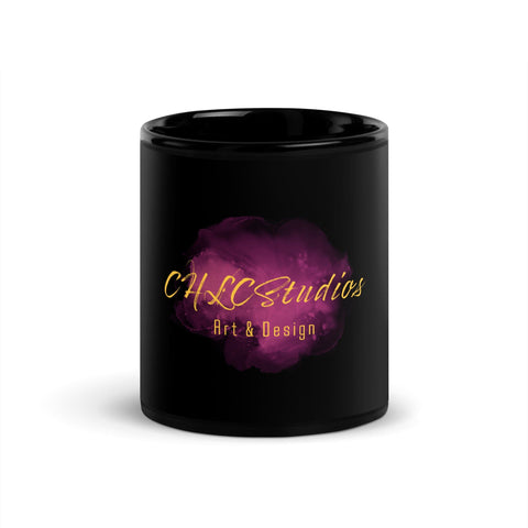 CHLC STUDIOS Black Glossy Mug-1