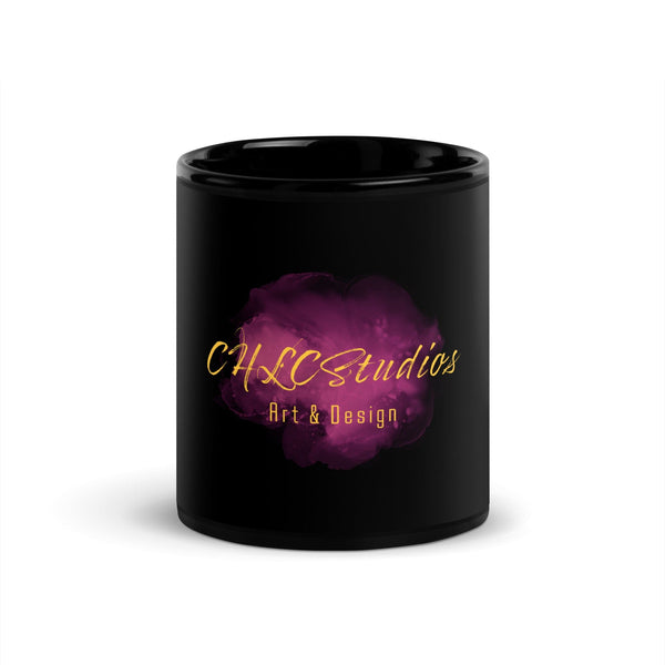 CHLC STUDIOS Black Glossy Mug-1