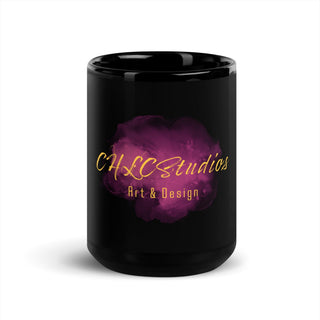 CHLC STUDIOS Black Glossy Mug-1