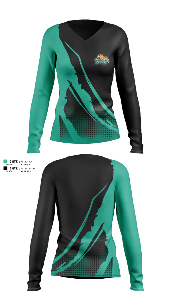 Women's Long Sleeve Vneck Shirt, Glen Allen High School Tennis, Tennis, Teamtime, Team time, sublimation, custom sports apparel, team uniforms, spirit wear, spiritwear, sports uniforms, custom shirts, team store, custom team store, fundraiser sports, apparel fundraiser