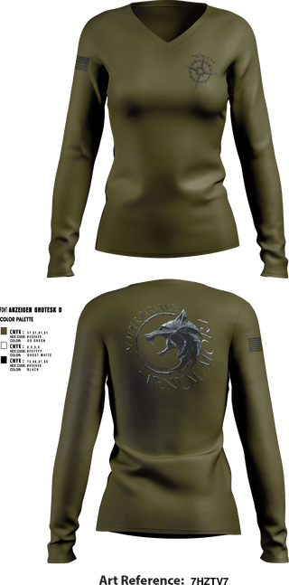 Women's Long Sleeve Vneck Shirt, NIRT, Police, Teamtime, Team time, sublimation, custom sports apparel, team uniforms, spirit wear, spiritwear, sports uniforms, custom shirts, team store, custom team store, fundraiser sports, apparel fundraiser