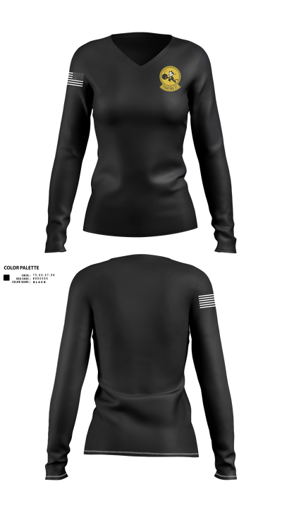 VFA-31 THE TOMCATTERS 46828016 Women's Long Sleeve V-neck Shirt - 21
