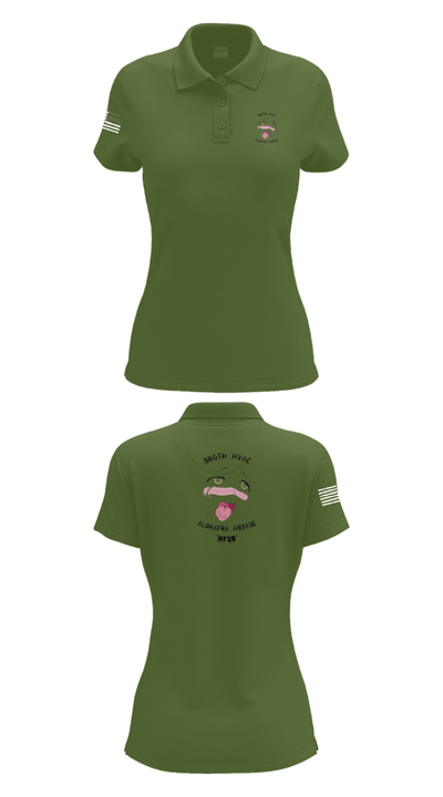 380th HVAC 14161864 Women's Short Sleeve Performance Polo  - 55