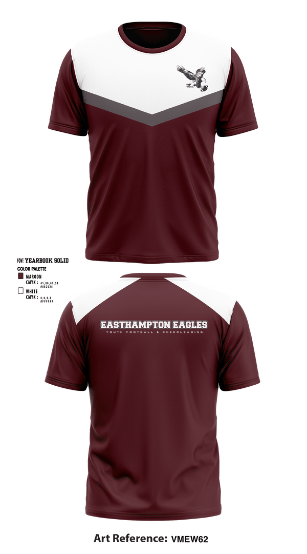 Short Sleeve Performance Shirt, Easthampton Eagles Youth Football & Cheerleading, Football, Teamtime, Team time, sublimation, custom sports apparel, team uniforms, spirit wear, spiritwear, sports uniforms, custom shirts, team store, custom team store, fundraiser sports, apparel fundraiser