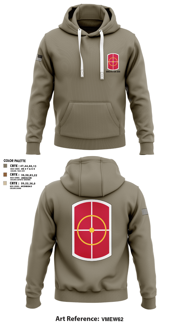Hoodie, 980th EN BN, Army, Teamtime, Team time, sublimation, custom sports apparel, team uniforms, spirit wear, spiritwear, sports uniforms, custom shirts, team store, custom team store, fundraiser sports, apparel fundraiser