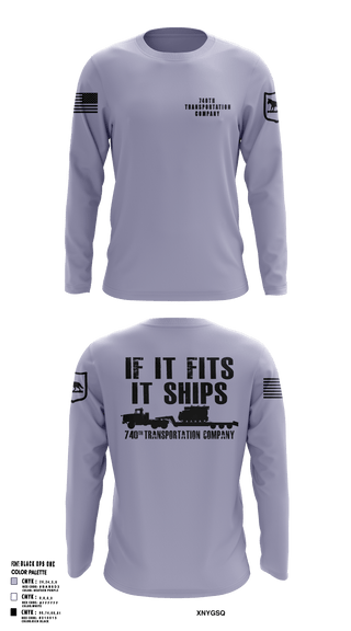 Long Sleeve Performance Shirt, 740TH TRANSPORTATION COMPANY, National Guard, Teamtime, Team time, sublimation, custom sports apparel, team uniforms, spirit wear, spiritwear, sports uniforms, custom shirts, team store, custom team store, fundraiser sports, apparel fundraiser