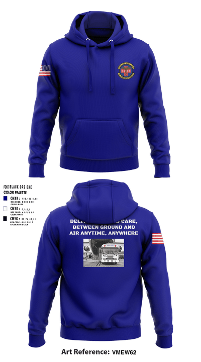 452d Aeromedical Staging Squadron 30714364 Hoodie - 3