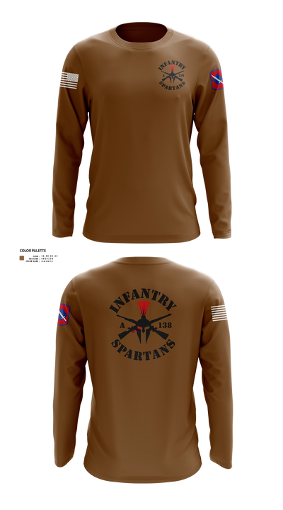 Alpha Company 1-138th Infantry Regiment 86891833 Long Sleeve Performance Shirt 200