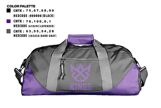 Duffle Bag, Kings, Men's Basketball, Teamtime, Team time, sublimation, custom sports apparel, team uniforms, spirit wear, spiritwear, sports uniforms, custom shirts, team store, custom team store, fundraiser sports, apparel fundraiser