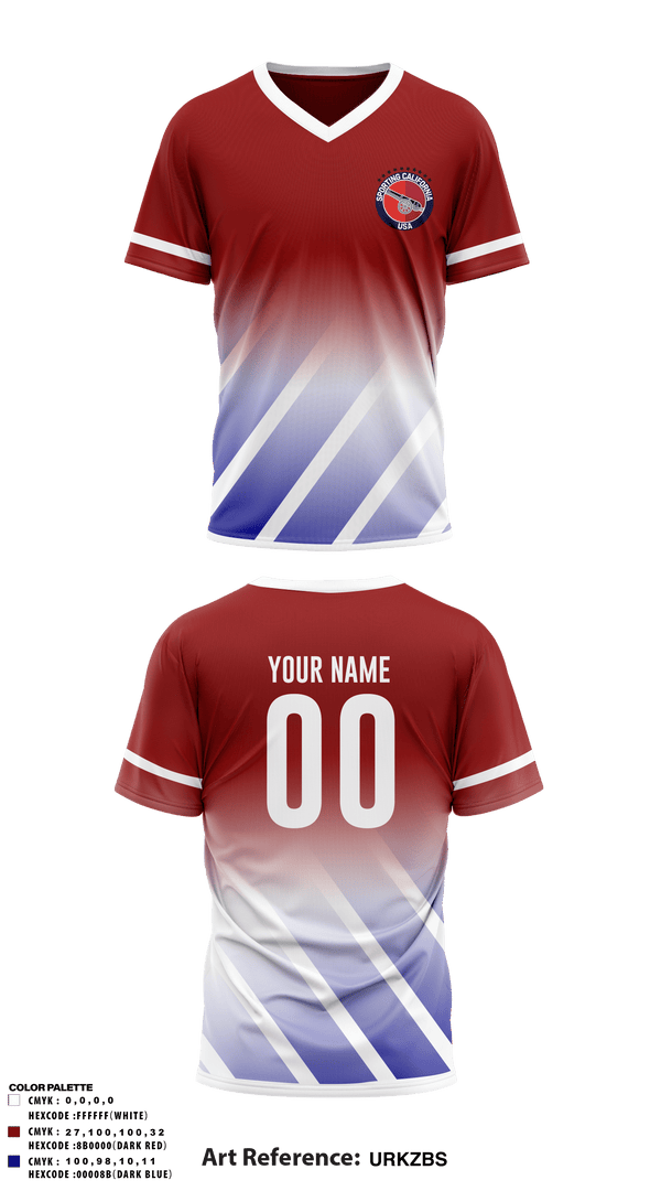 Mens Soccer Jersey, Sporting California USA, Men's Soccer, Teamtime, Team time, sublimation, custom sports apparel, team uniforms, spirit wear, spiritwear, sports uniforms, custom shirts, team store, custom team store, fundraiser sports, apparel fundraiser