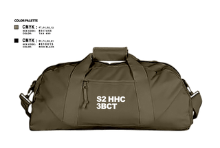 Duffle Bag, S2 HHC 3BCT, Army, Teamtime, Team time, sublimation, custom sports apparel, team uniforms, spirit wear, spiritwear, sports uniforms, custom shirts, team store, custom team store, fundraiser sports, apparel fundraiser